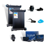 Kit Aquecedor Solar Piscina 20 Placas 2mt Para 17000 Litros