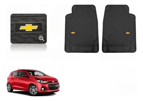 Tapetes 2pz Delanteros Logo Chevrolet Spark 2016 A 2020 2021