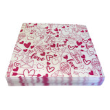 Papel Encerado Resistente Diseño Love 30x30cm 100 Hojas