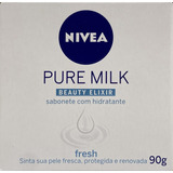 Kit Com 12 Sabonetes Nivea Hidra Fresh Puremilk Beauty 90