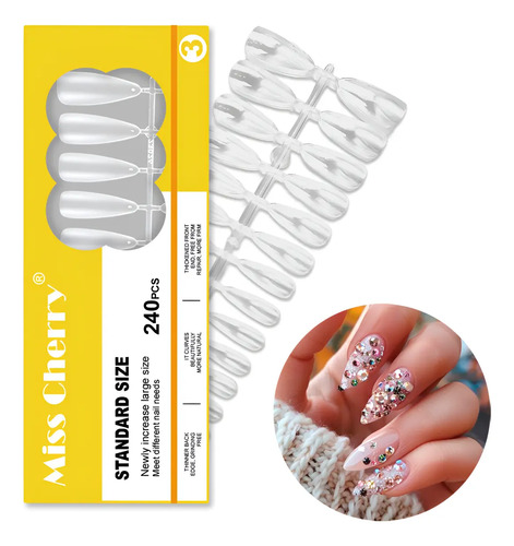 Miss Cherry Tips Soft Gel Firme Completo Para Uñas Cristal | MercadoLibre