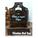 Destapador Cerveza Pared Madera