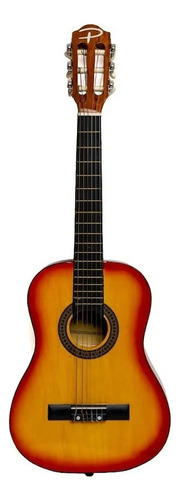 Guitarra De Niño / A 3/4 Criolla  86 Cm Natural + Funda Puas