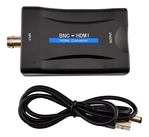 Flylin Convertidor Bnc A Hdmi, Bnc Compuesto Y Entrada De Au