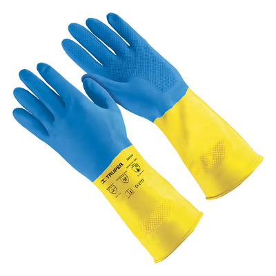 Guantes De Látex Reforzados Para Limpieza, Xg, Truper 103712 Color Amarillo | MercadoLibre