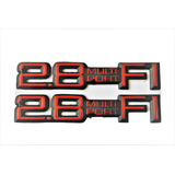 Emblemas 2.8 Cavalier Cutlass Chevrolet M P F I Rojos Par