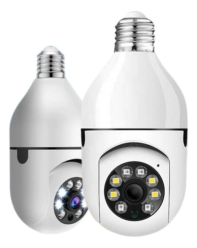 Camera Ip 360 Giratoria Wifi Lampada Externa Espiã Hd