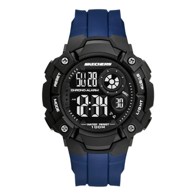 Reloj Hombre Skechers Sr1182 De Poliuretano Azul Bisel Negro Fondo PANTALLA NEGATIVA | MercadoLibre