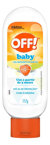 Repelente Gel Sem Perfume Off! Baby Caixa 117g