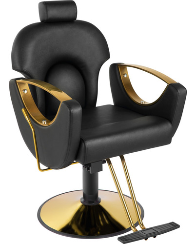 Silla Premium Salon Spa Estetica Neumatica Ajustable Gold