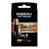 Duracell Optimum Aa X4 - Pilas Alcalinas + Duración