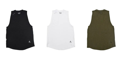 Set De 3 Playeras Sport (blanco-militar-avena)