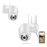 Kit 2 Câmera Ip Wifi Auto Traking Rotativa A8 App Yoosee Fhd