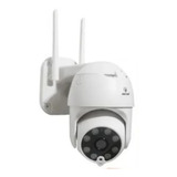 Câmera De Segurança Jortan Câmera Segurança Ip Rotativa Wifi Auto Tracking Audio Com Resolução De 2mp Visão Nocturna Incluída Branca
