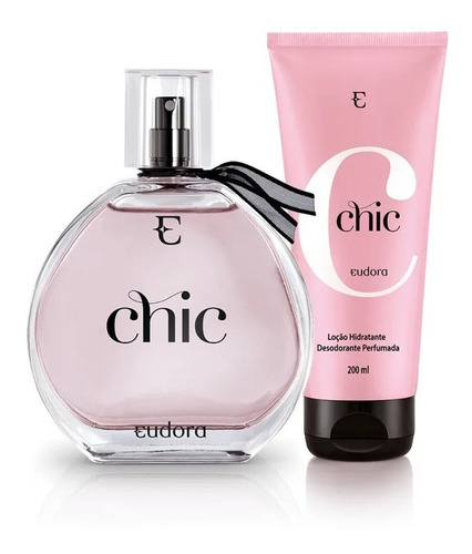 Colônia Chic 95ml + Loção Hidratante Chic Eudora 200ml