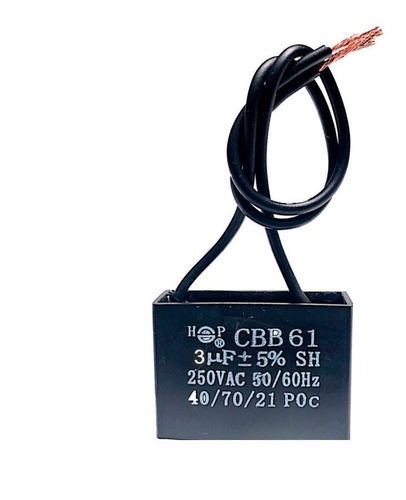 Capacitor Ventilador 3uf Cbb61 Condensador 250v