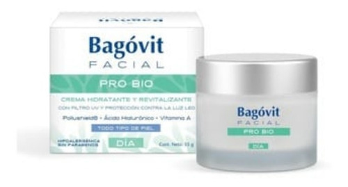 Crema Facial Bagovit Pro Bio Revitalizante De Dia X 55gr