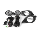 Kit Faros Niebla Versa 2012 Rejillas Negras