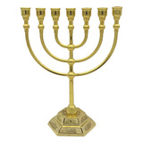 Candelabro De Mesa Dorado Grande Con 7 Brazos