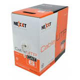 Bobina De Cable Red Cat6 Certificado Nexxt Ab356nxt31 Gris