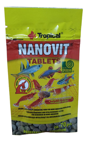 Tropical Nanovit Tablets 10gr. Aquabreed . Envios