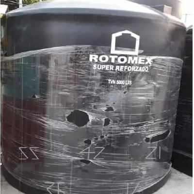 Tinaco Rotomex Tvn Polietileno Vertical 5000l Bicapa Exterior Apto Intemperie