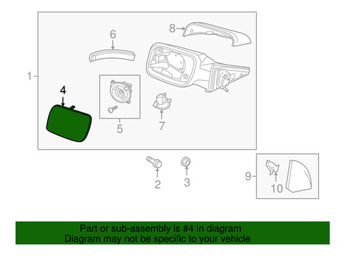 Espejo Retrovisor Izq. Luna Explorer Limited 2012-19 Piloto Foto 6