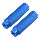 Par Posapies Trasero Para Bici Bmx Mtb Eje Diá 9.5mm Azul