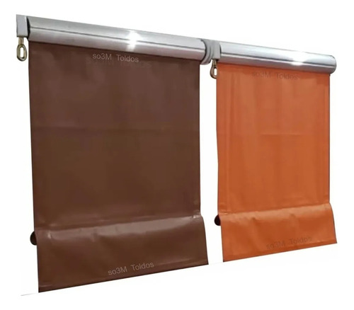 Toldo Cortina Retrátil 280 X 210 Novo Kit Lona Pvc Blackout 