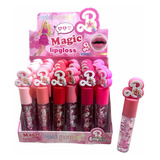 Pack 6 Brillos Labiales Glitter Brillos Para Niñas Barbie