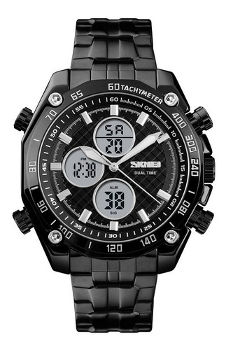 Reloj Hombre Skmei 1302  Acero Ana-digi Impacto Online