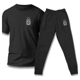 Conjunto Niño Remera Y Pantalon Jogging Futbol Argentino 