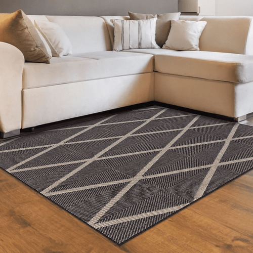 Tapete Sala Sisal 300x250 Com Antiderrapante Sem Pelos