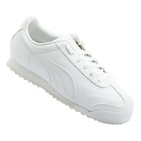 Tenis Puma Roma Basic Ps 361594 14  White Gray Blanco  