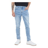 Jeans Hombre Skinny Fit Superflex Azul Medio Corona