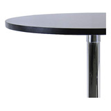 Winsome Wood 29 Mesa De Comedor Redonda; Pierna Wmetal Negra