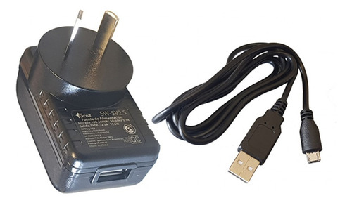 Fuente Switching Gralf Micro Usb 5v 2.5a Con Cable Removible
