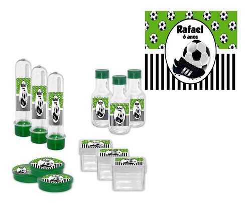 Kit Festa Lembrancinha Personalizada Futebol 60 Unidades