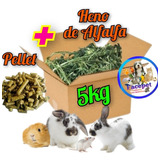 Heno Alfalfa 5kg+ Pellet Seleccionado Conejo Cuy  