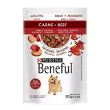 Purina Beneful Pouch Adultos Minis  Pack 80 Unid.