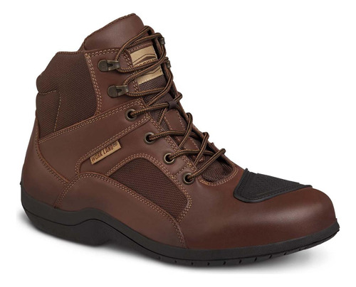 Bota Hombre Botín Biker Motociclista Workland 80005 Café