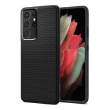 Funda Spigen Liquid Air Armor S21 Ultra Negro