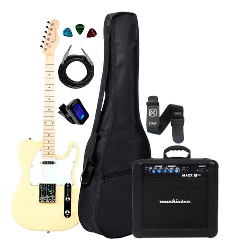 Guitarra Tele Strinberg Tc120s Iv +cubo Acessorios Kit Full