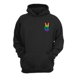 Casaco Moletom Símbolo Da Paz Lgbt Gay Pride Blusa De Frio