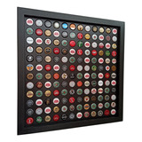 Quadro Porta Tampinhas De Cerveja Linha Black - 144 Unidades