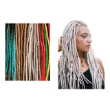 Extensiones Dreadlocks Rastas Sintéticas Medium 40cm 20unid