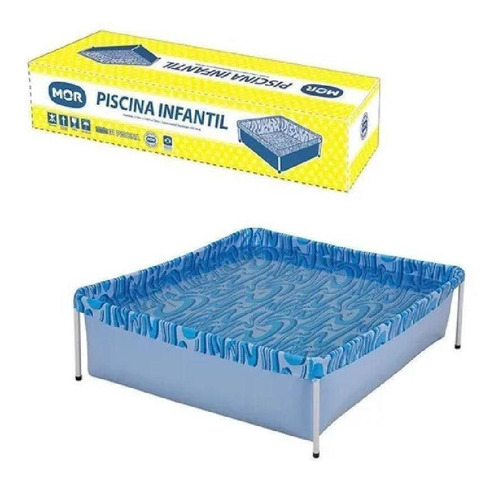 Piscina Estruturada Quadrada Infantil 400 Litros Pvc 