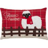 Saro Lifestyle Collection Funda De Almohada De Oveja Navideñ