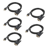 Femoro Hdmi A Vga Cable 6ft 5 Pack, Hdmi A Vga Cable Adaptad