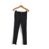 Pantalon Negro Elastizado Forever 21 Talle Xs Tiro Alto